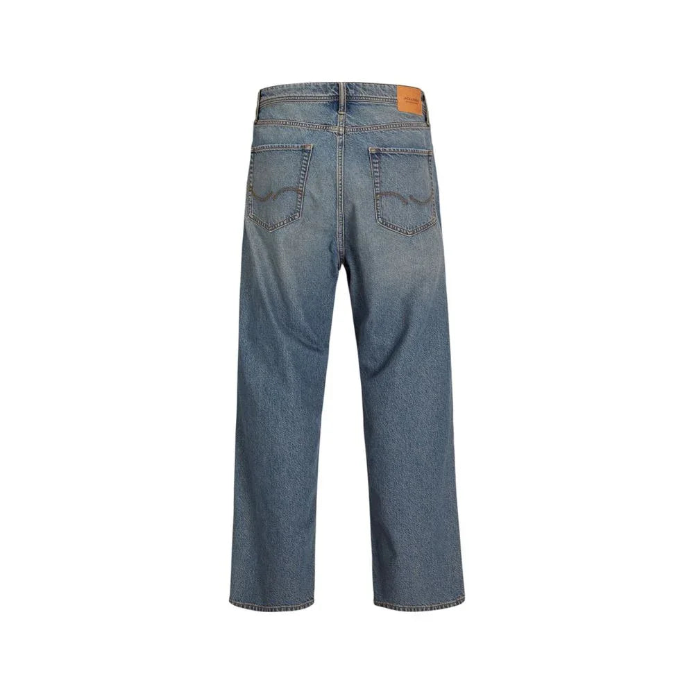 Jack Jones Blue Cotton Relaxed Fit Jeans - Zeiniez