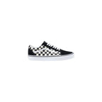 Vans Black And White Fabric Low Top Sneakers - Zeiniez