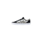 Vans Black And White Fabric Low Top Sneakers - Zeiniez