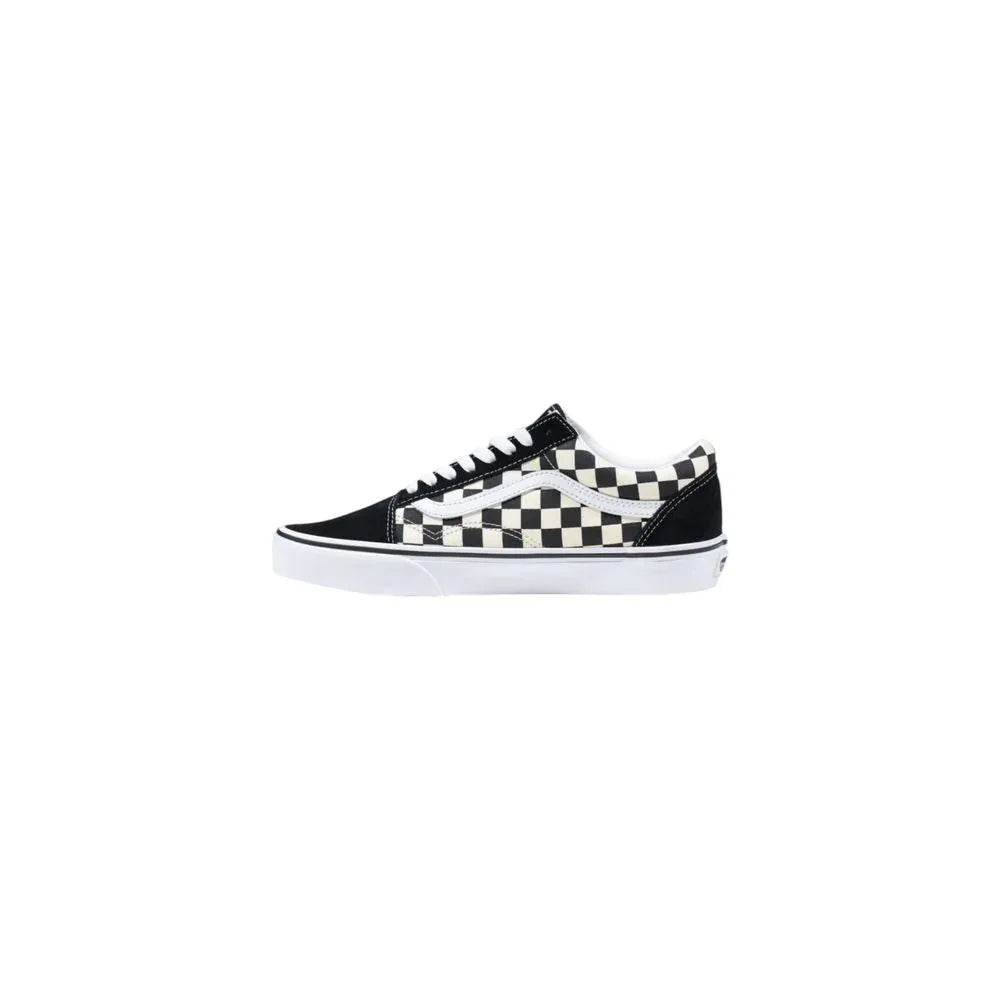 Vans Black And White Fabric Low Top Sneakers - Zeiniez
