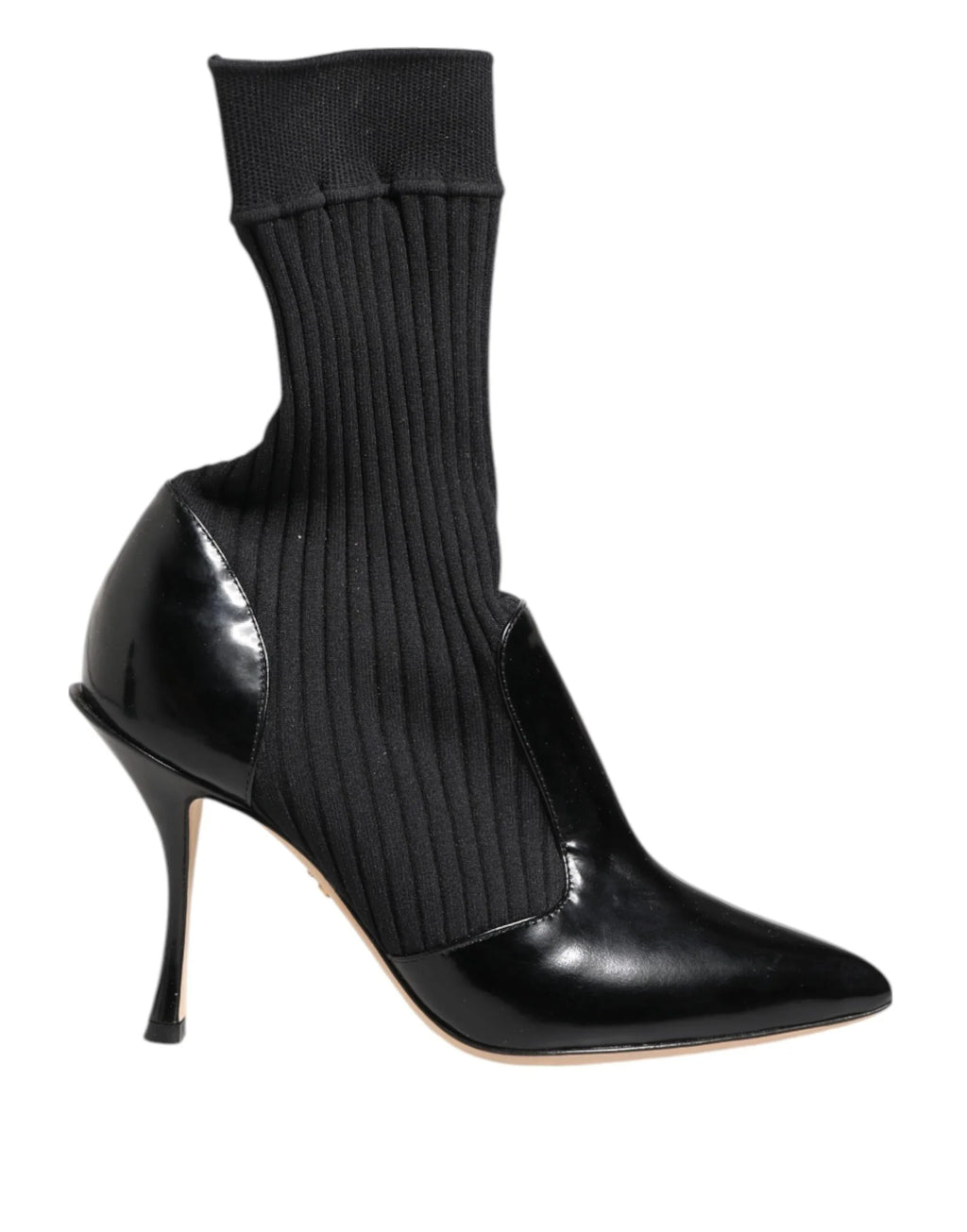 Dolce & Gabbana Black Stretch Stilettos Booties Socks Shoes - Zeiniez