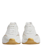 Dolce & Gabbana White Gold Daymaster Low Top Sneakers Shoes - Zeiniez