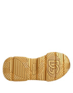 Dolce & Gabbana White Gold Daymaster Low Top Sneakers Shoes - Zeiniez