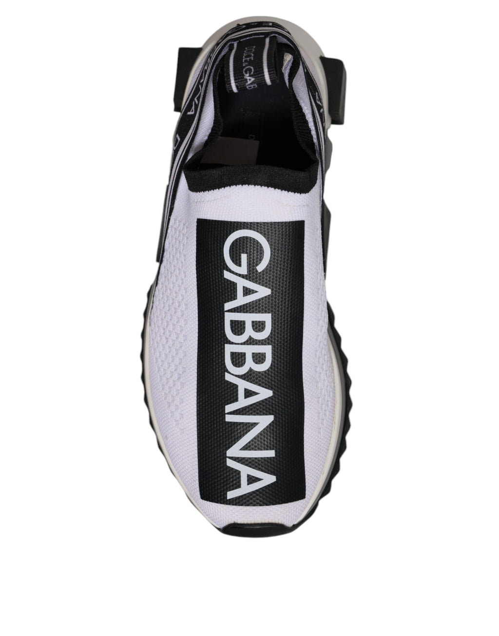 Dolce & Gabbana Black White Slip On Sorrento Sneakers Shoes - Zeiniez