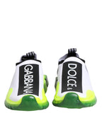 Dolce & Gabbana Black White Slip On Sorrento Sneakers Shoes - Zeiniez