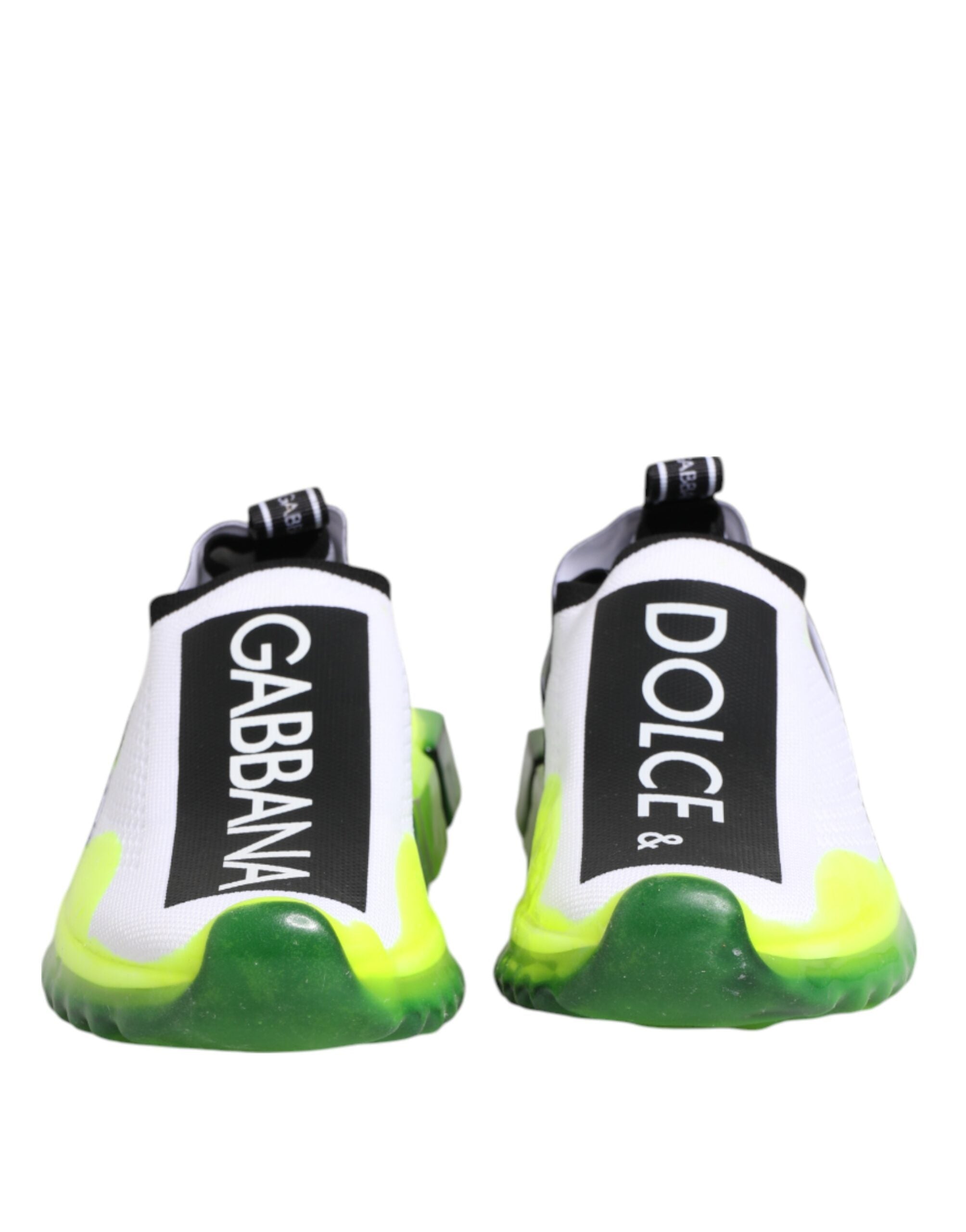 Dolce & Gabbana Black White Slip On Sorrento Sneakers Shoes - Zeiniez