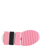 Dolce & Gabbana White Rose Print Sorrento Sneakers Shoes - Zeiniez