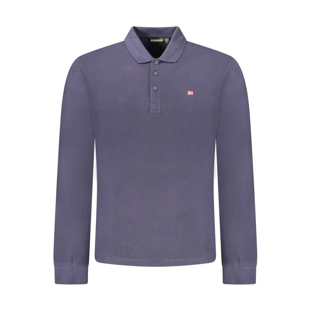 Napapijri Blue Cotton Men Polo Shirt - Zeiniez