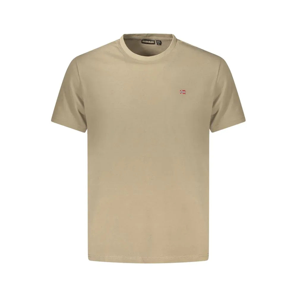 Napapijri Marrone Cotton Mens T-Shirt - Zeiniez