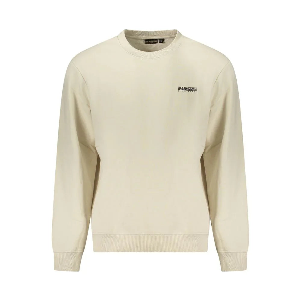 Napapijri Beige Cotton Men Sweatshirt - Zeiniez