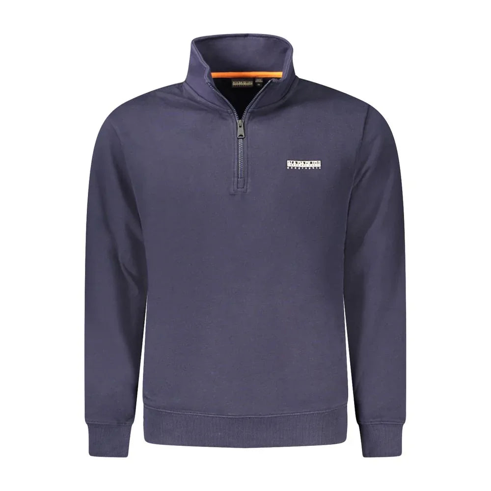 Napapijri Blue Cotton Men Sweatshirt - Zeiniez