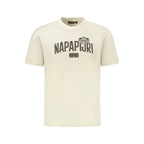 Napapijri Beige Cotton Men T-Shirt - Zeiniez