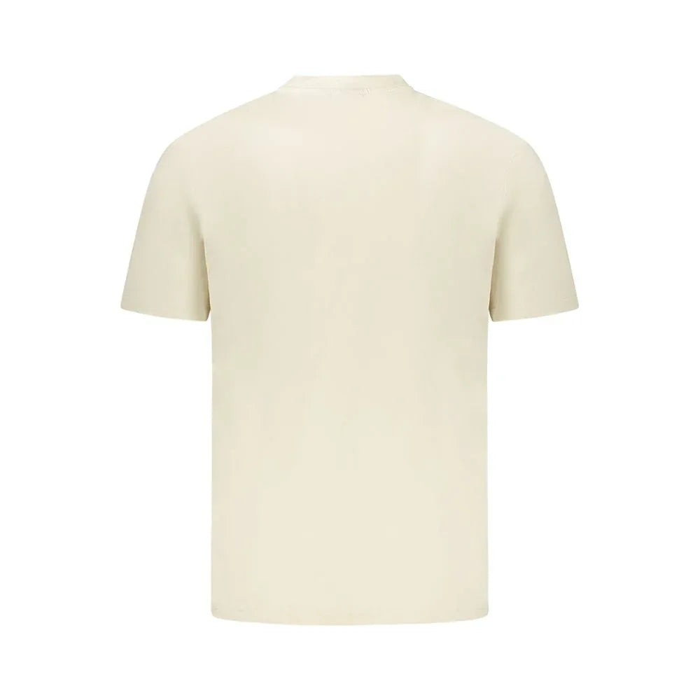 Napapijri Beige Cotton Men T-Shirt - Zeiniez