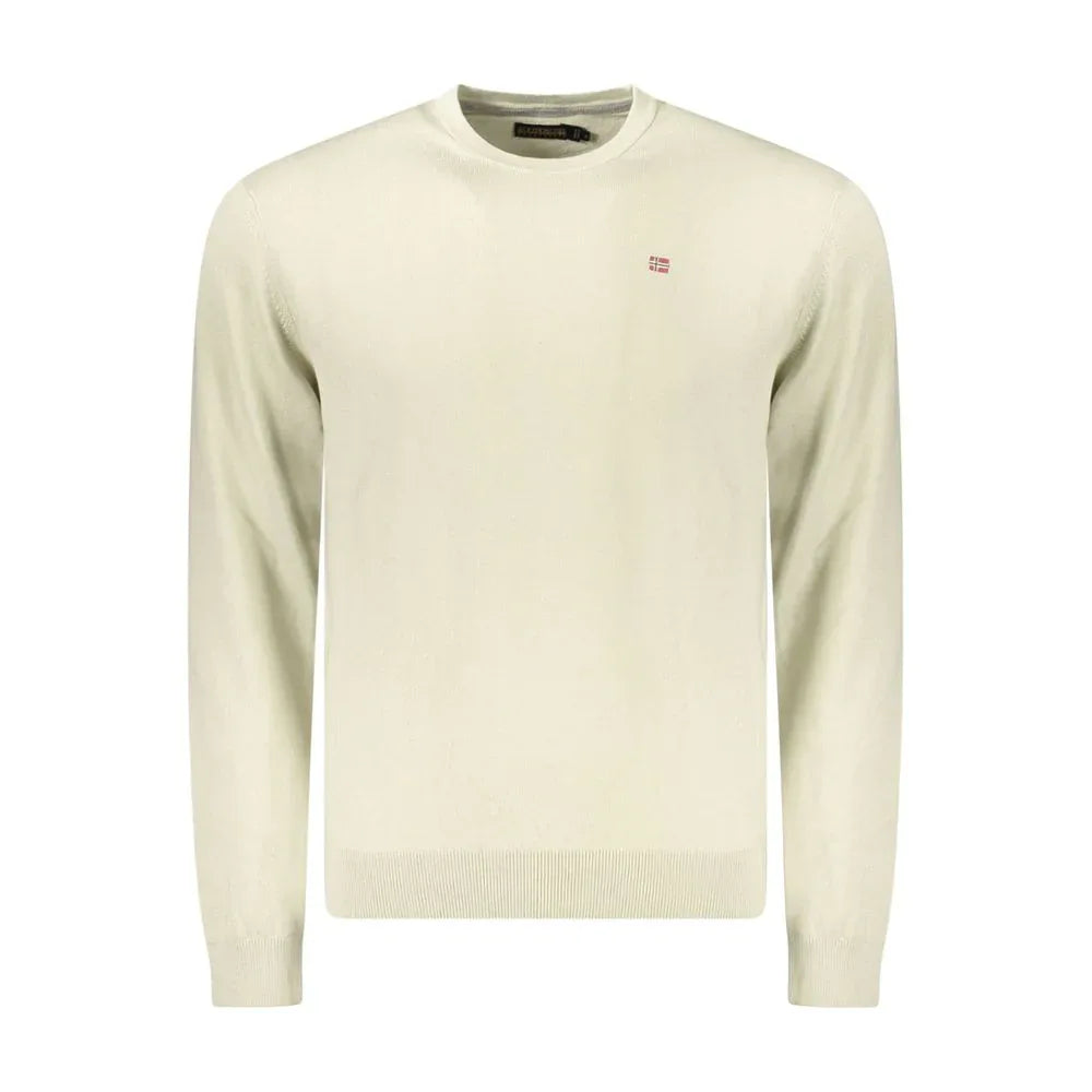 Napapijri Beige Cotton Men Sweater - Zeiniez