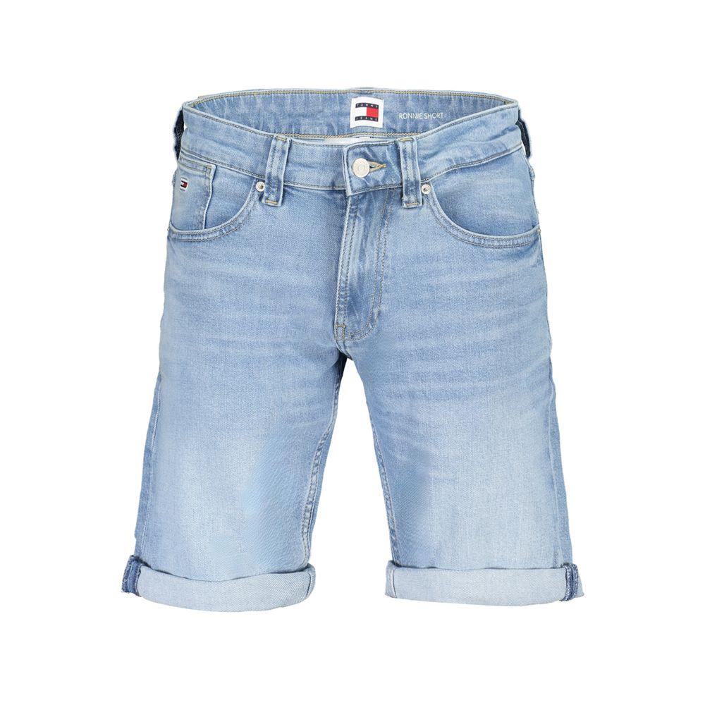 Tommy Hilfiger Azzurro Cotton Mens Short - Zeiniez