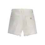 Guess Jeans White Cotton Women's Short - Zeiniez