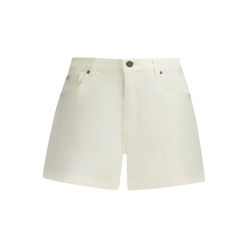 Guess Jeans Bianco Cotton Women Short - Zeiniez
