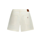 Guess Jeans Bianco Cotton Women Short - Zeiniez