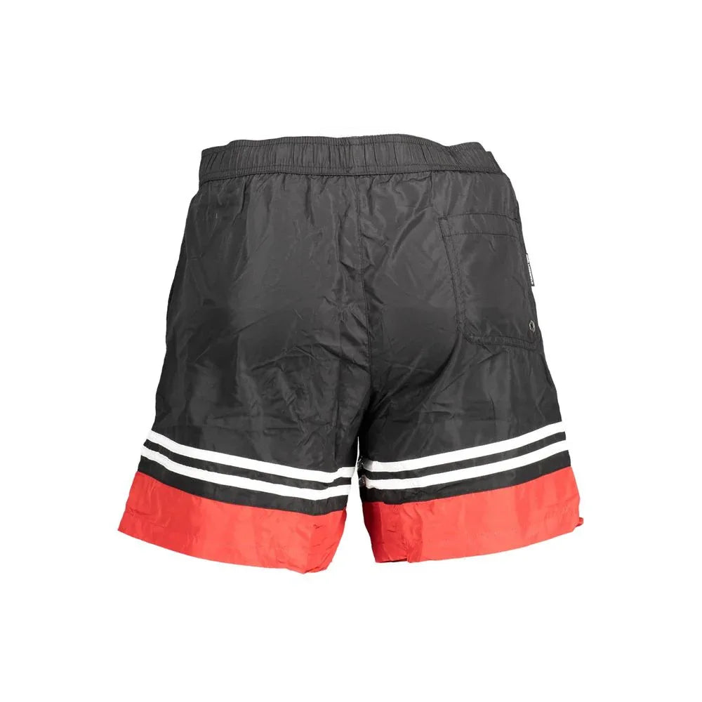Karl Lagerfeld Black Polyester Mens Swim Boxer - Zeiniez