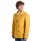 Roberto Pepe Luxury Yellow Wool Men's Jacket - Zeiniez