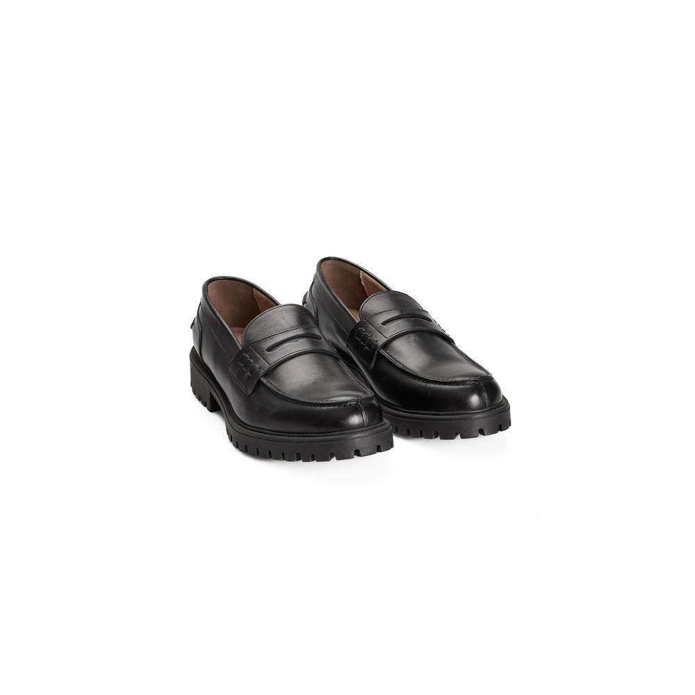 Roberto Pepe Luxury Black Calfskin Men Loafer - Zeiniez