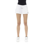Just Cavalli White Cotton Women's Sweatshorts - Zeiniez