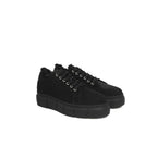 Cerruti 1881 Black Calfskin Women Platform Sneaker - Zeiniez
