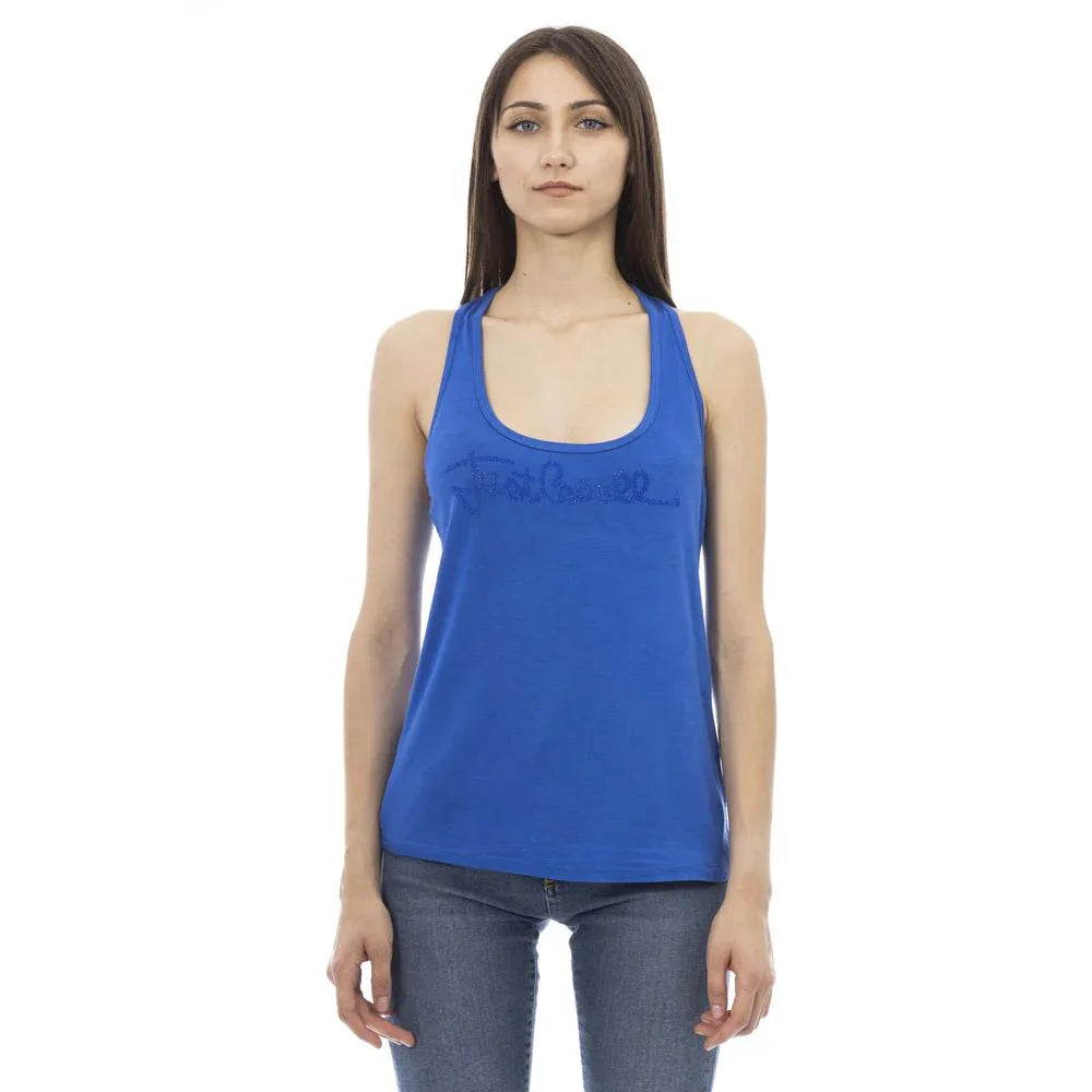 Just Cavalli Blue Viscose Women Top - Zeiniez
