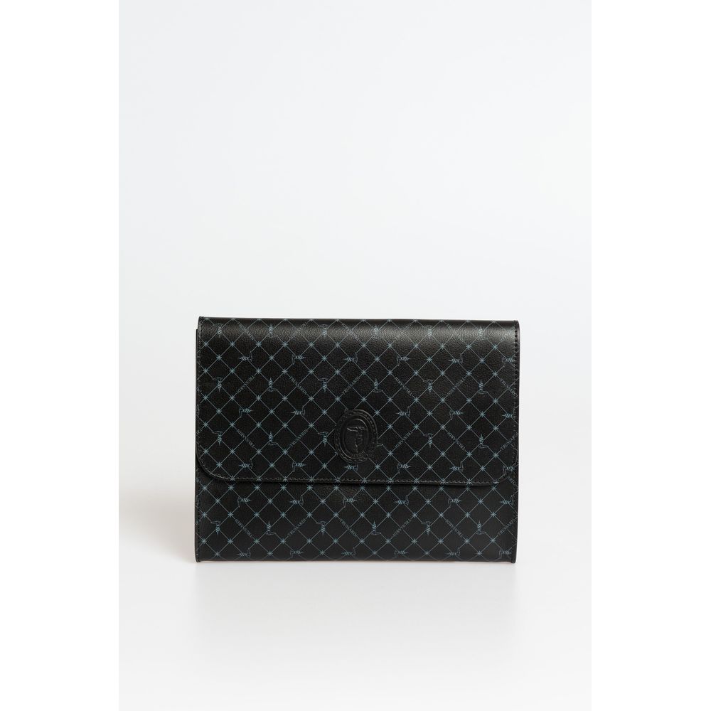 Trussardi Black Polyester Men Clutch - Zeiniez