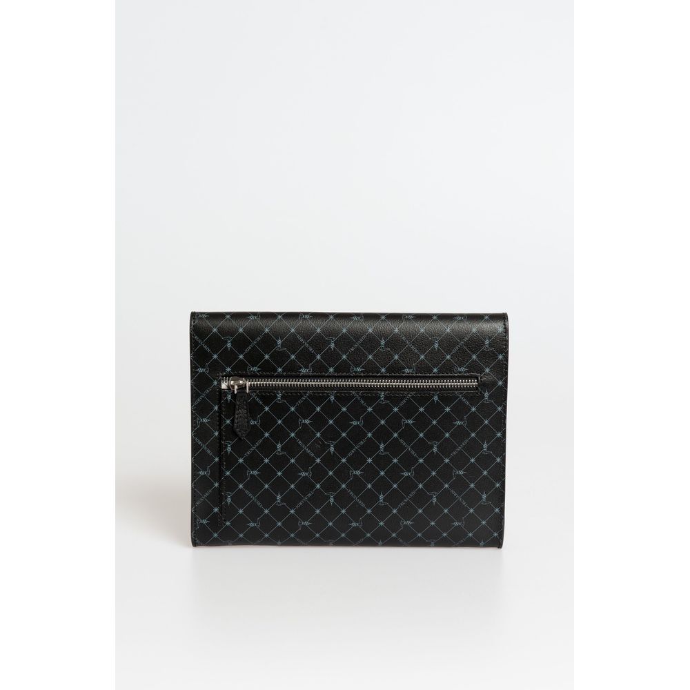 Trussardi Black Polyester Men Clutch - Zeiniez