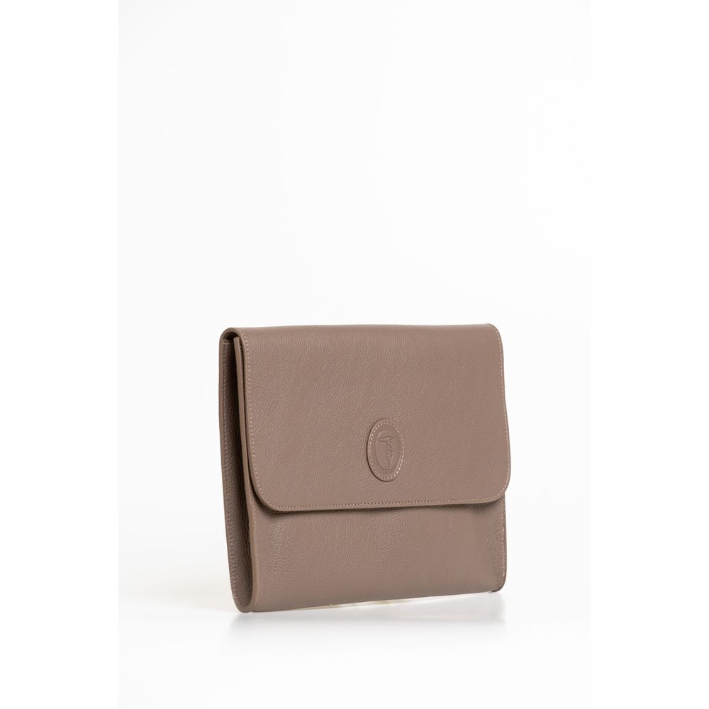Trussardi Brown Polyester Men Clutch - Zeiniez