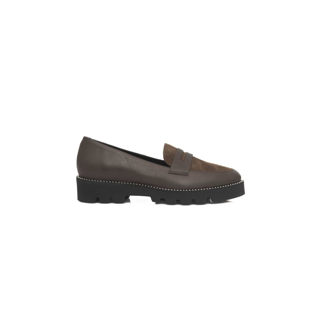 Cerruti 1881 Brown Cowhide Women Loafer - Zeiniez