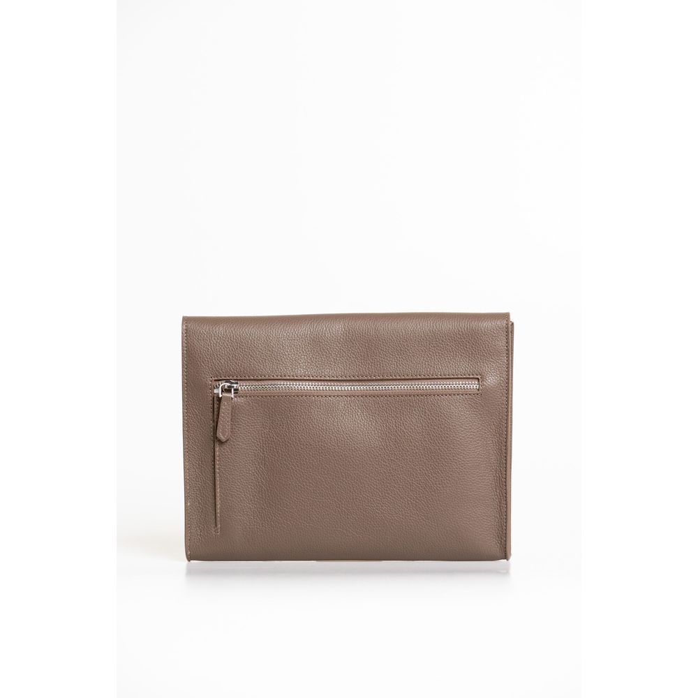 Trussardi Brown Polyester Men Clutch - Zeiniez