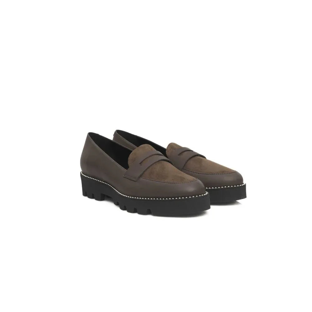 Cerruti 1881 Brown Cowhide Women Loafer - Zeiniez