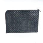 Trussardi Black Leather Men Clutch - Zeiniez