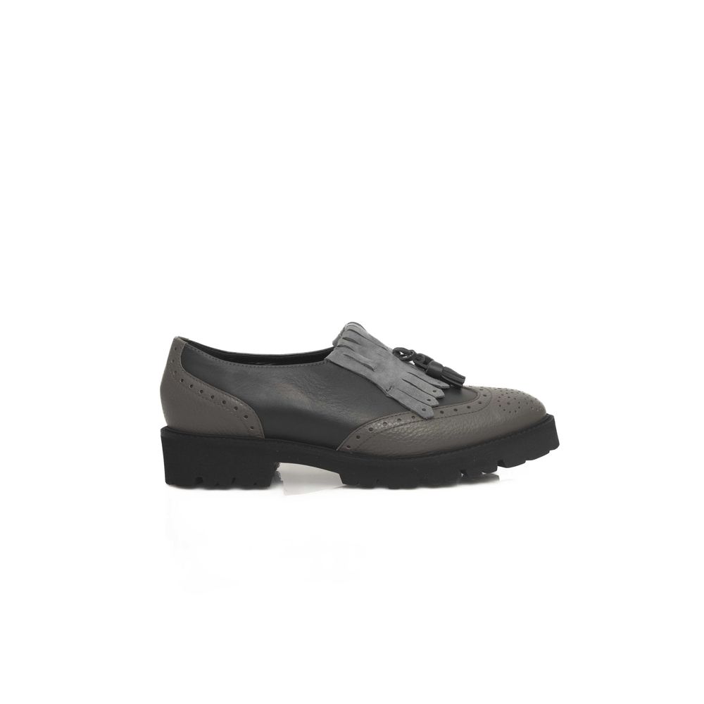 Cerruti 1881 Gray Cowhide Women Loafer - Zeiniez