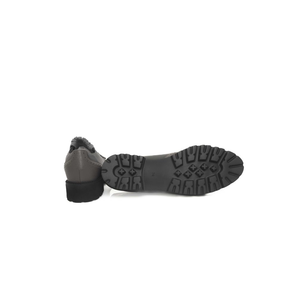 Cerruti 1881 Gray Cowhide Women Loafer - Zeiniez