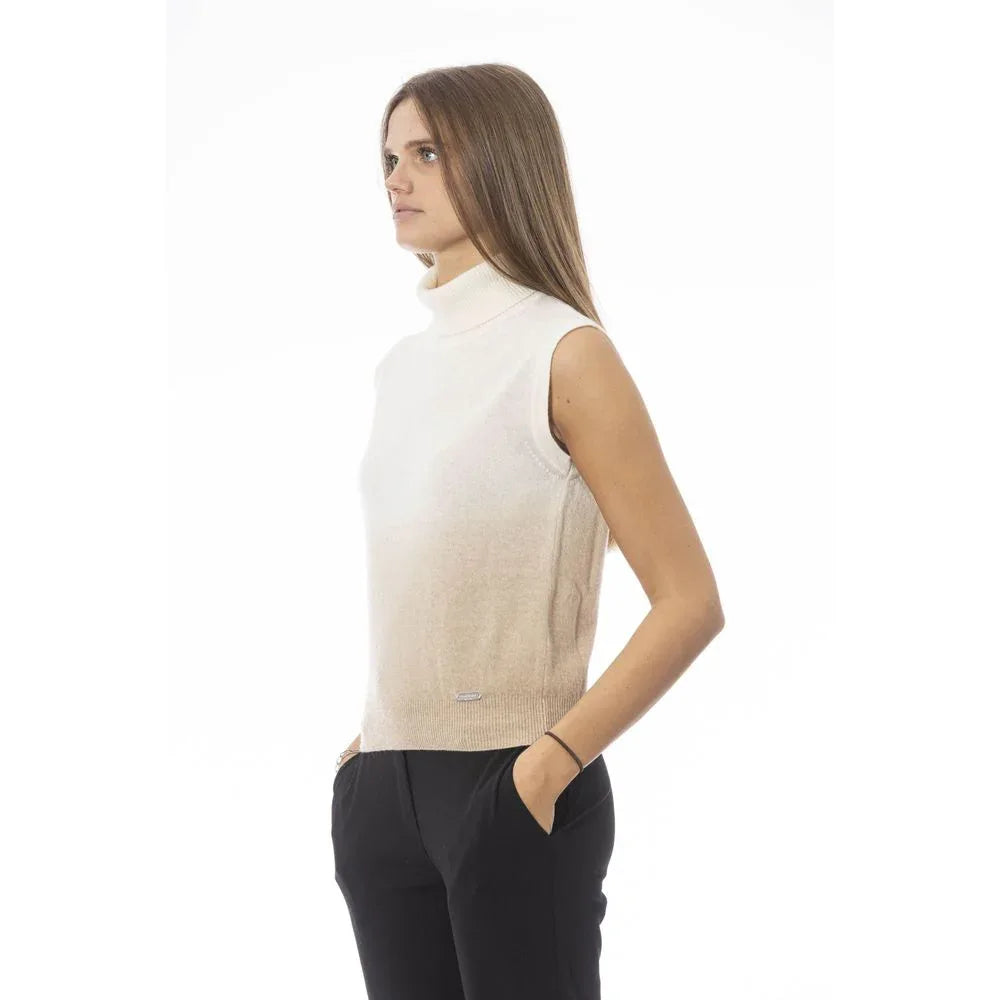 Baldinini Trend White Wool Women Sweater - Zeiniez