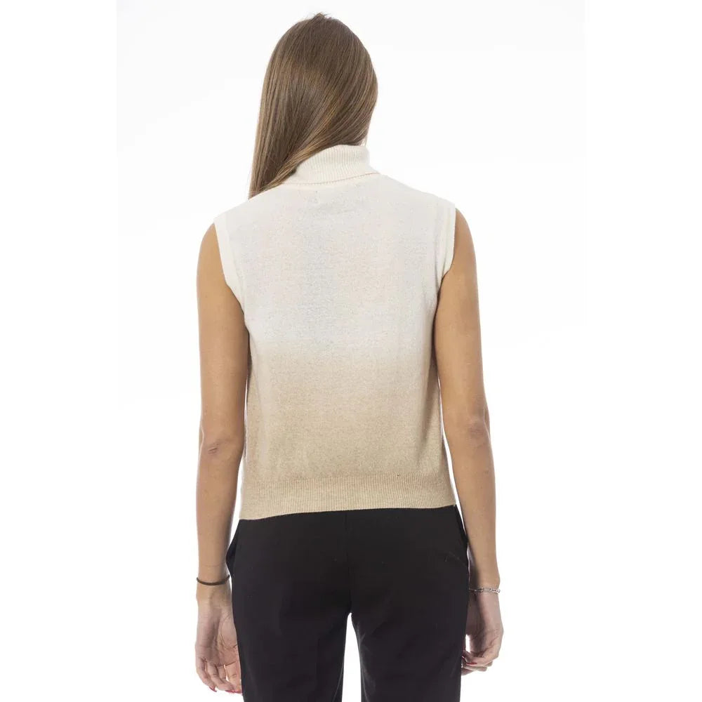 Baldinini Trend White Wool Women Sweater - Zeiniez