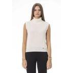 Baldinini Trend White Wool Women Sweater - Zeiniez
