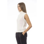 Baldinini Trend White Wool Women Sweater - Zeiniez