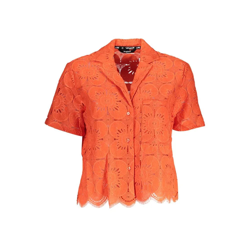 Desigual Arancione Poliammide Womens Shirt - Zeiniez