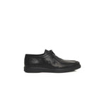 Cerruti 1881 Black Leather Men Derby Shoe - Zeiniez