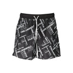 Karl Lagerfeld Black Polyester Men's Swim Trunk - Zeiniez