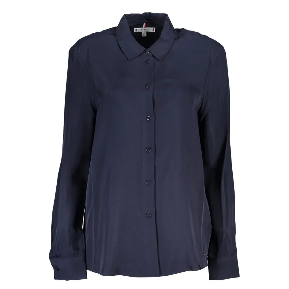 Tommy Hilfiger Blue Viscose Women Shirt - Zeiniez