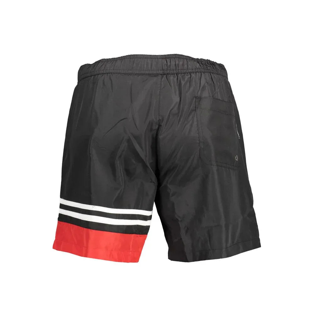 Karl Lagerfeld Black Polyester Men's Swim Boxer - Zeiniez