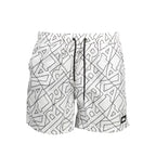 Karl Lagerfeld Bianco Polyester Men's Swim Boxer - Zeiniez