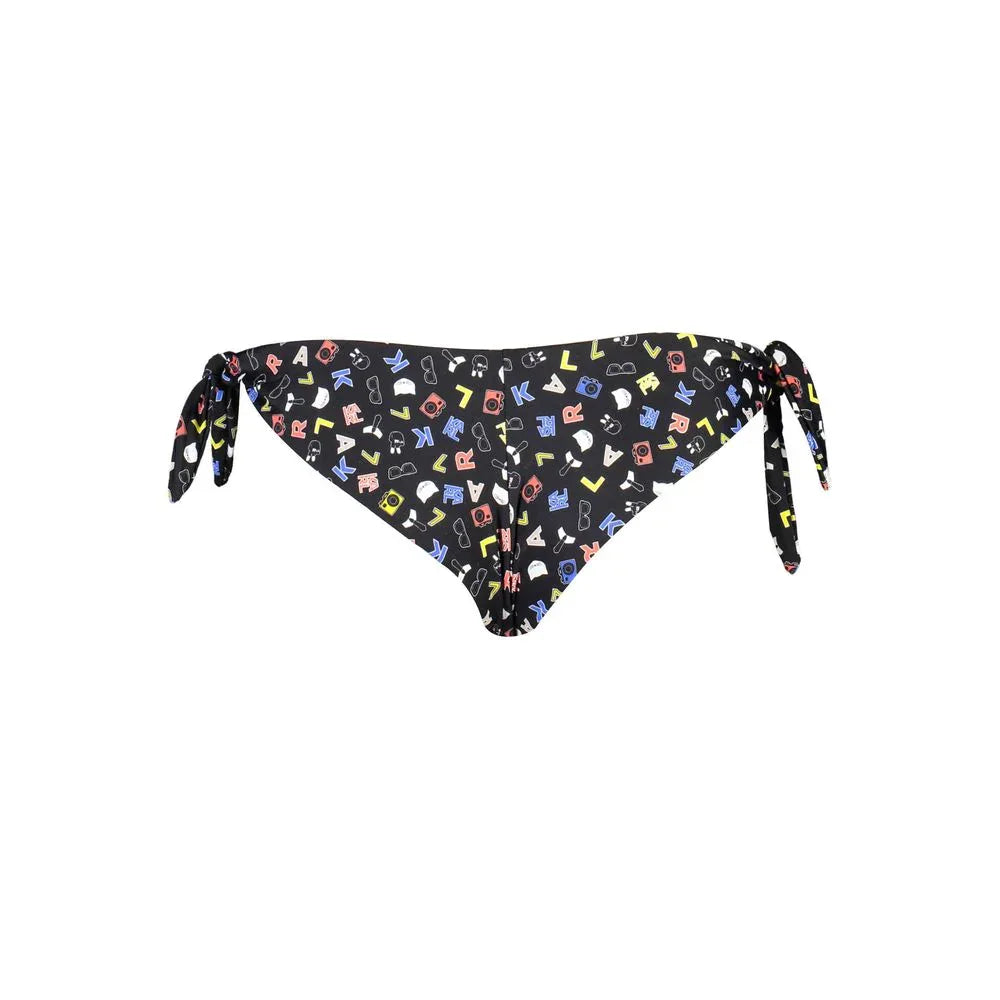 Karl Lagerfeld Black Poliammide Women's Swim Briefs - Zeiniez