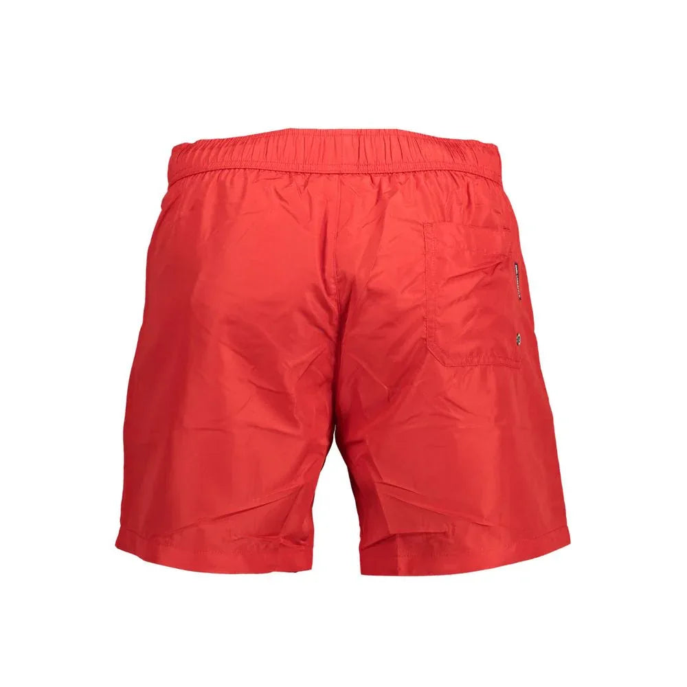 Karl Lagerfeld Rosso Polyester Men's Swim Boxer - Zeiniez