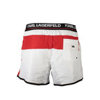 Karl Lagerfeld Bianco Poliestere Men Swim Boxer - Zeiniez